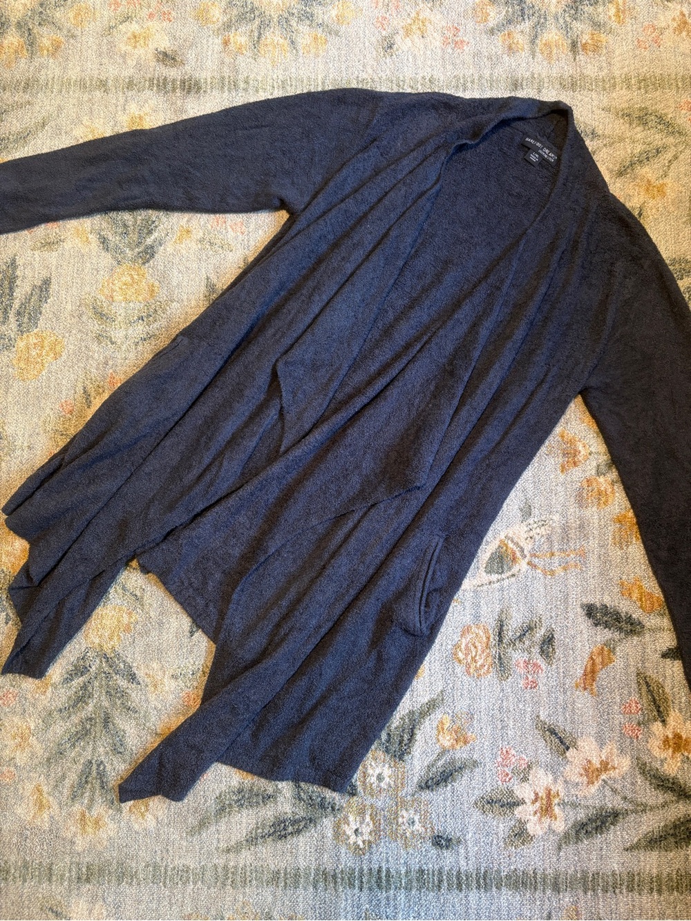 Barefoot Dreams Cozychic Lite Navy Cardigan L/XL